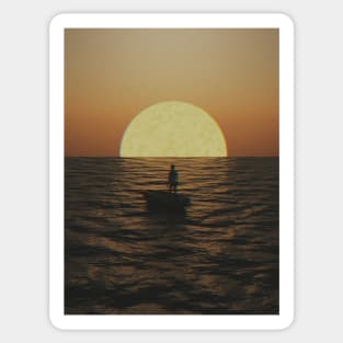 Solitude at Sea Sticker